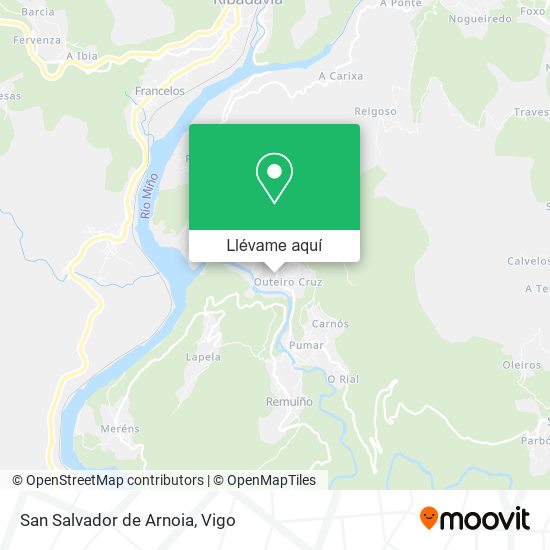Mapa San Salvador de Arnoia
