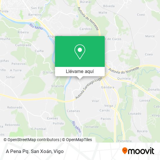 Mapa A Pena Pq. San Xoán