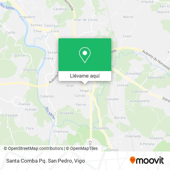 Mapa Santa Comba Pq. San Pedro