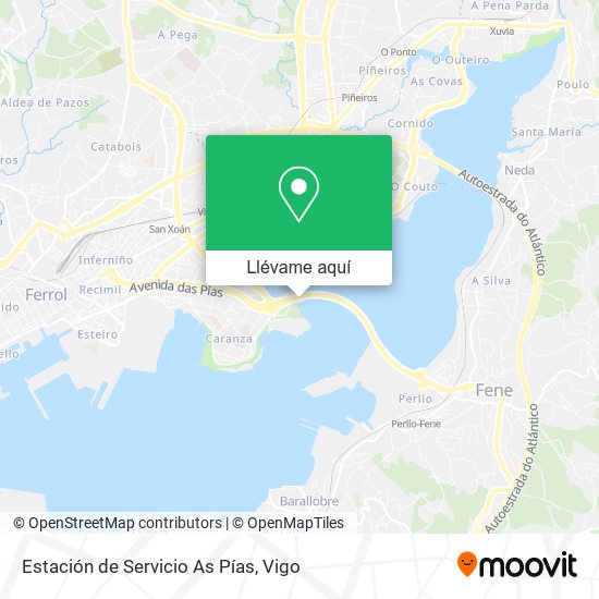 Mapa Estación de Servicio As Pías