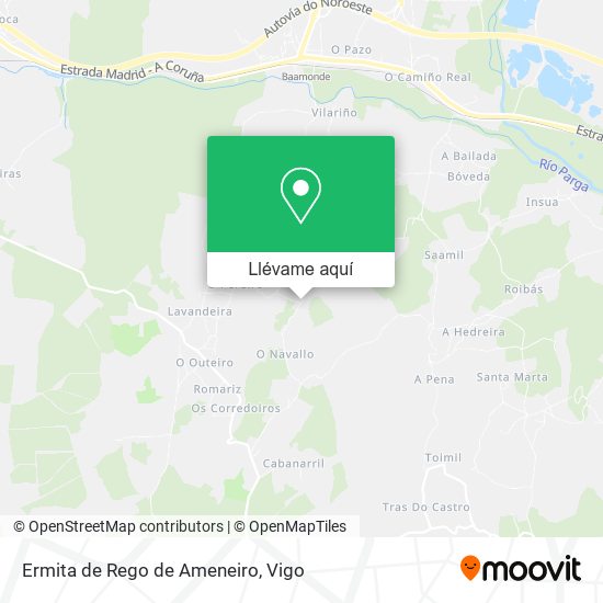 Mapa Ermita de Rego de Ameneiro