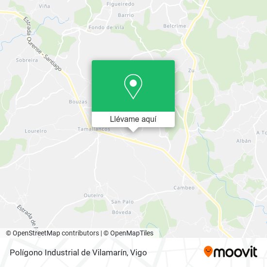 Mapa Polígono Industrial de Vilamarín