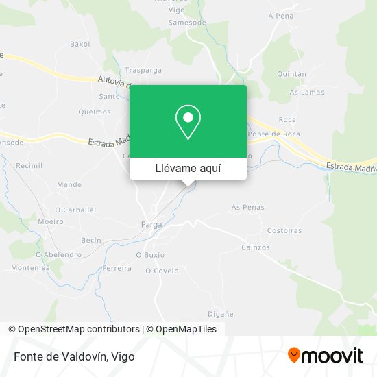Mapa Fonte de Valdovín