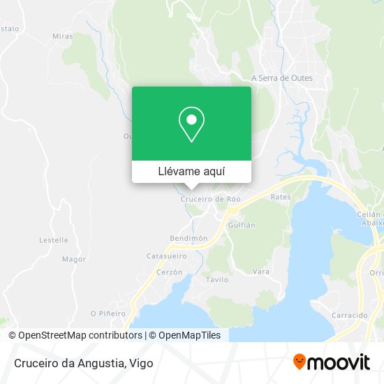 Mapa Cruceiro da Angustia