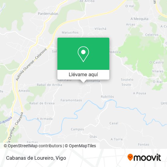 Mapa Cabanas de Loureiro