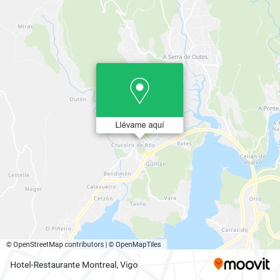 Mapa Hotel-Restaurante Montreal