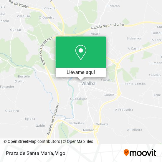 Mapa Praza de Santa María