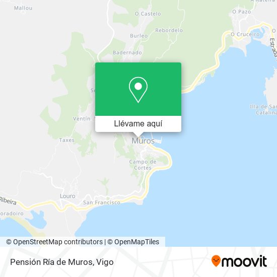 Mapa Pensión Ría de Muros
