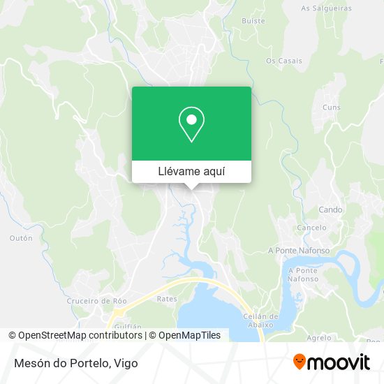 Mapa Mesón do Portelo