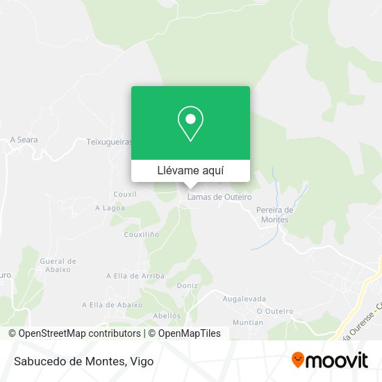 Mapa Sabucedo de Montes