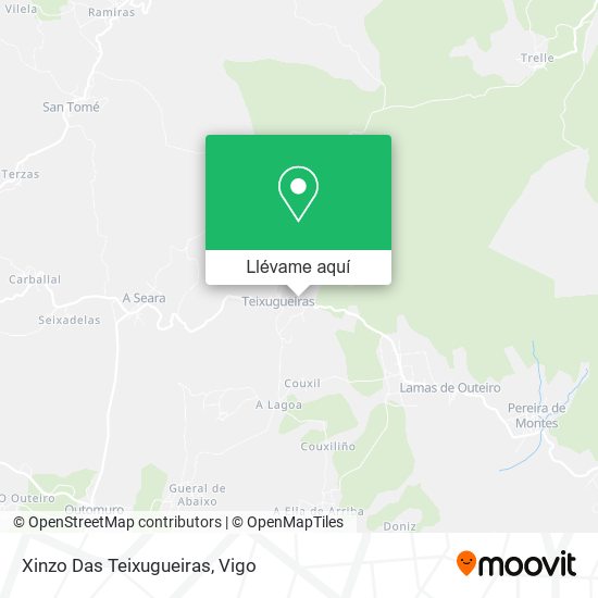 Mapa Xinzo Das Teixugueiras