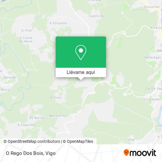 Mapa O Rego Dos Bois