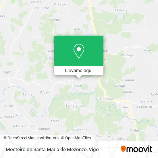 Mapa Mosteiro de Santa María de Mezonzo