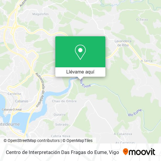 Mapa Centro de Interpretación Das Fragas do Eume