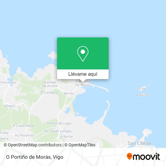Mapa O Portiño de Morás