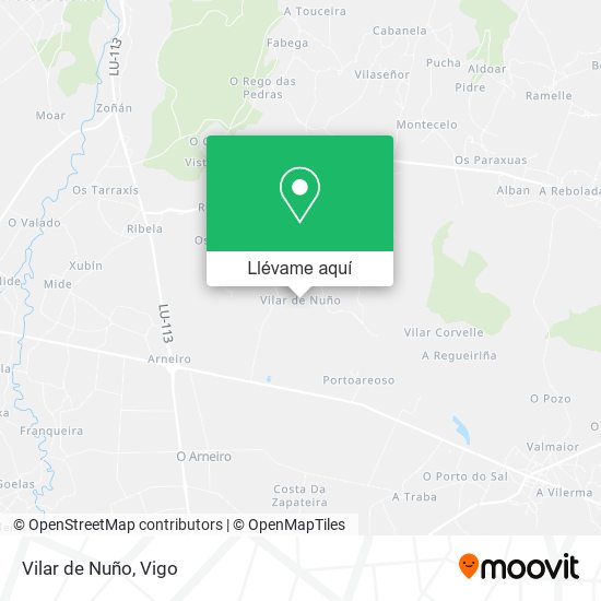 Mapa Vilar de Nuño
