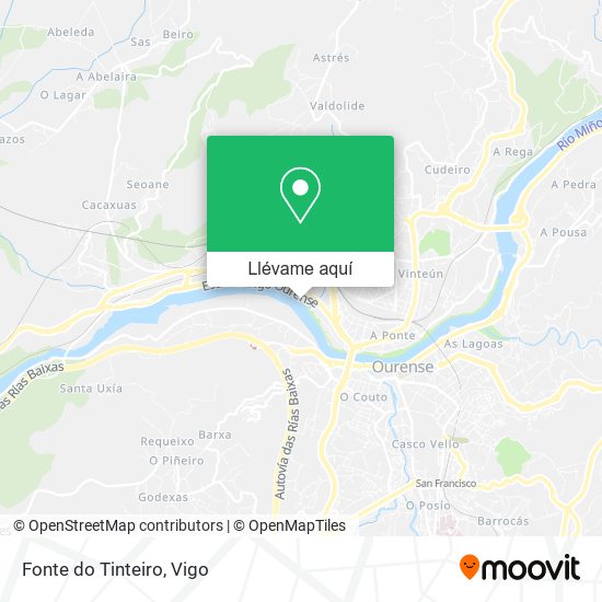 Mapa Fonte do Tinteiro