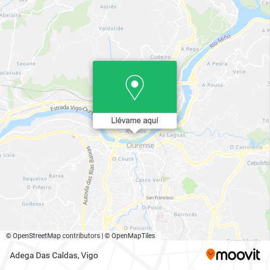 Mapa Adega Das Caldas