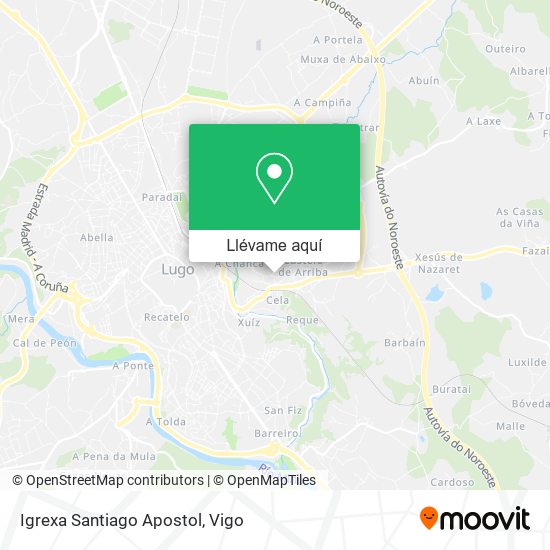 Mapa Igrexa Santiago Apostol