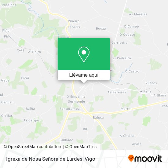 Mapa Igrexa de Nosa Señora de Lurdes