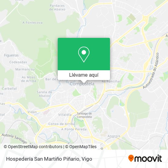 Mapa Hospedería San Martiño Piñario