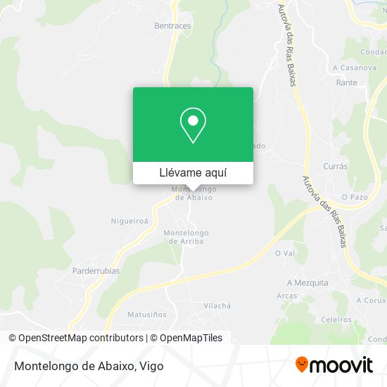 Mapa Montelongo de Abaixo