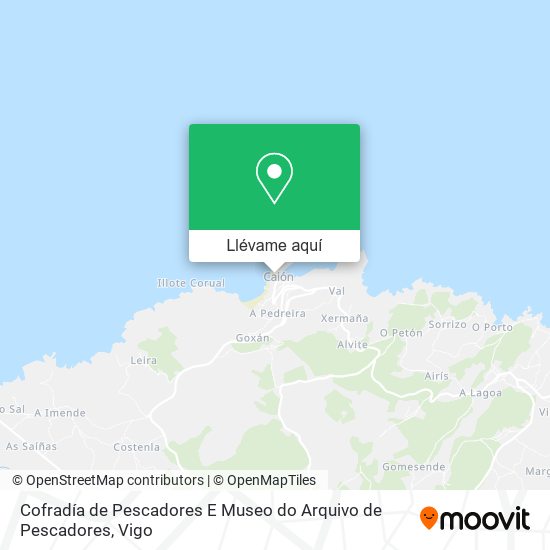 Mapa Cofradía de Pescadores E Museo do Arquivo de Pescadores