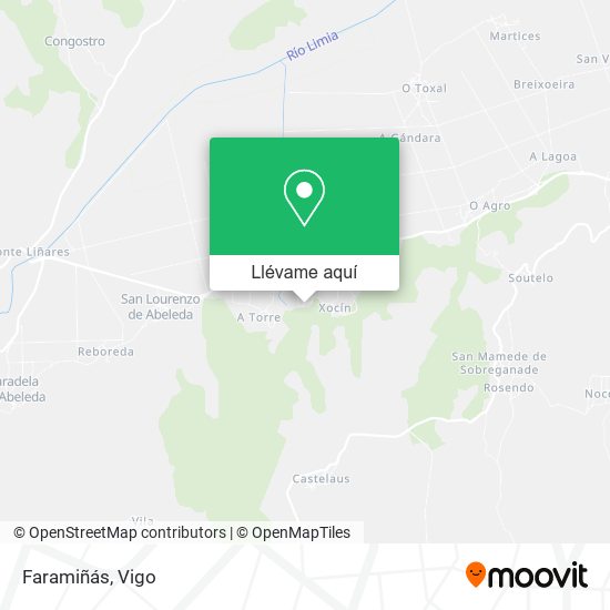 Mapa Faramiñás