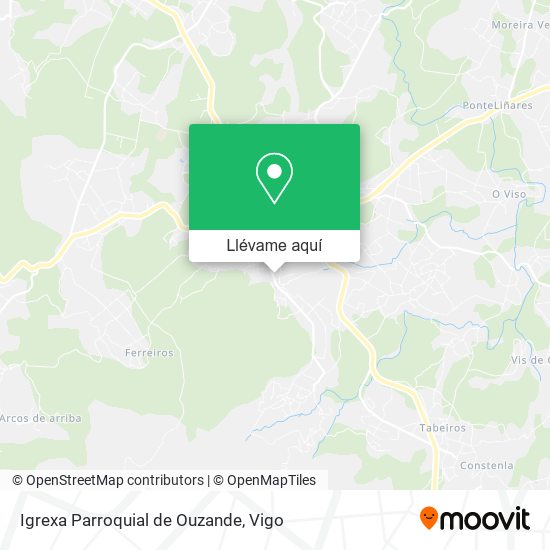 Mapa Igrexa Parroquial de Ouzande