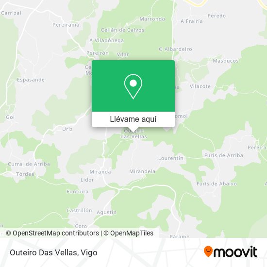 Mapa Outeiro Das Vellas
