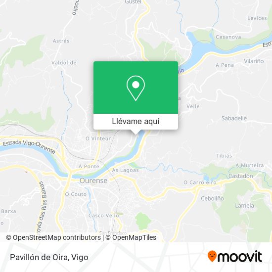 Mapa Pavillón de Oira