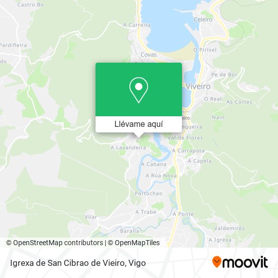 Mapa Igrexa de San Cibrao de Vieiro