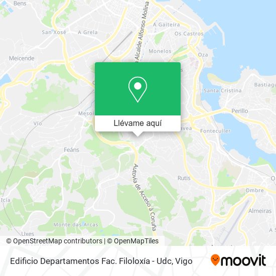 Mapa Edificio Departamentos Fac. Filoloxía - Udc