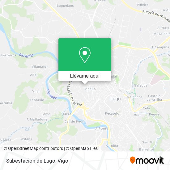 Mapa Subestación de Lugo