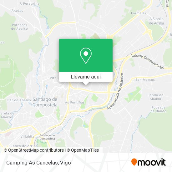 Mapa Cámping As Cancelas