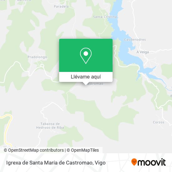 Mapa Igrexa de Santa María de Castromao