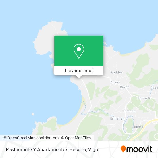 Mapa Restaurante Y Apartamentos Beceiro