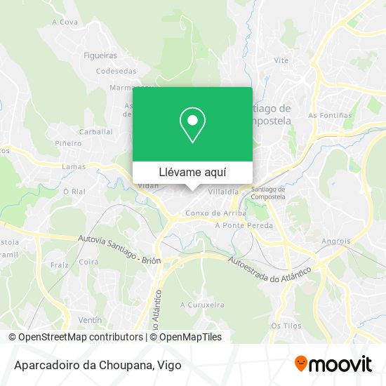 Mapa Aparcadoiro da Choupana