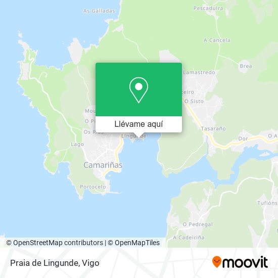 Mapa Praia de Lingunde