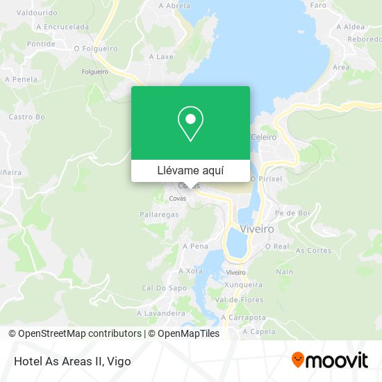 Mapa Hotel As Areas II