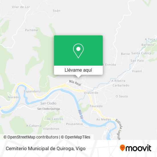 Mapa Cemiterio Municipal de Quiroga