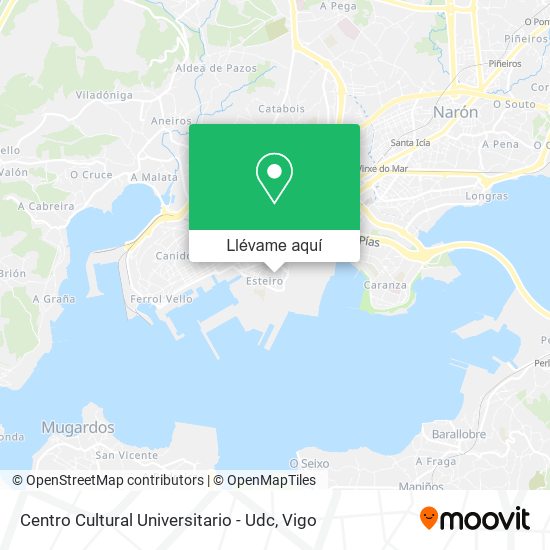 Mapa Centro Cultural Universitario - Udc