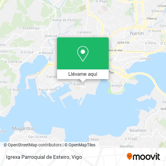 Mapa Igrexa Parroquial de Esteiro