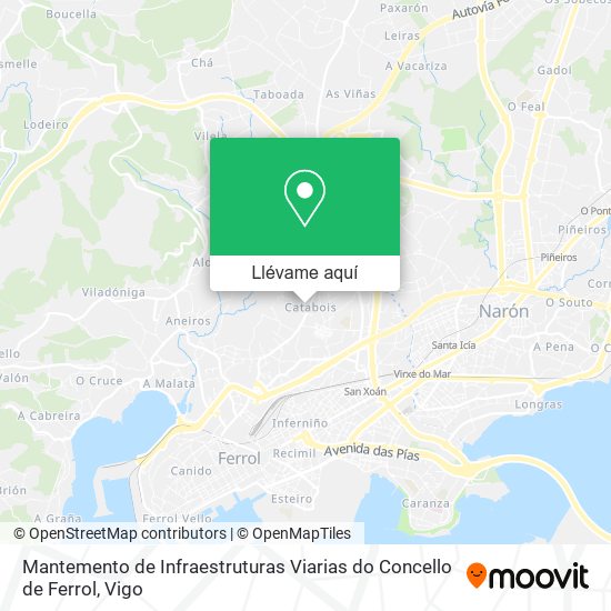 Mapa Mantemento de Infraestruturas Viarias do Concello de Ferrol