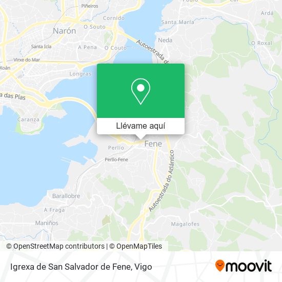 Mapa Igrexa de San Salvador de Fene