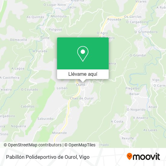 Mapa Pabillón Polideportivo de Ourol