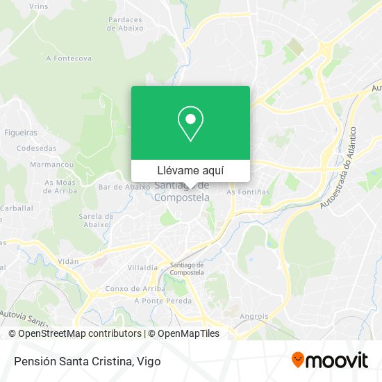 Mapa Pensión Santa Cristina