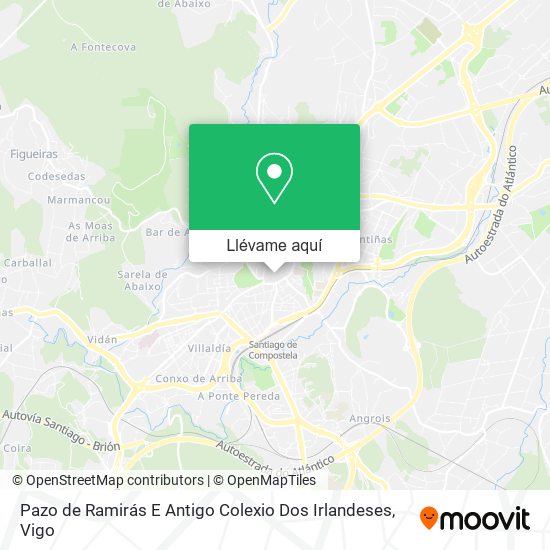 Mapa Pazo de Ramirás E Antigo Colexio Dos Irlandeses