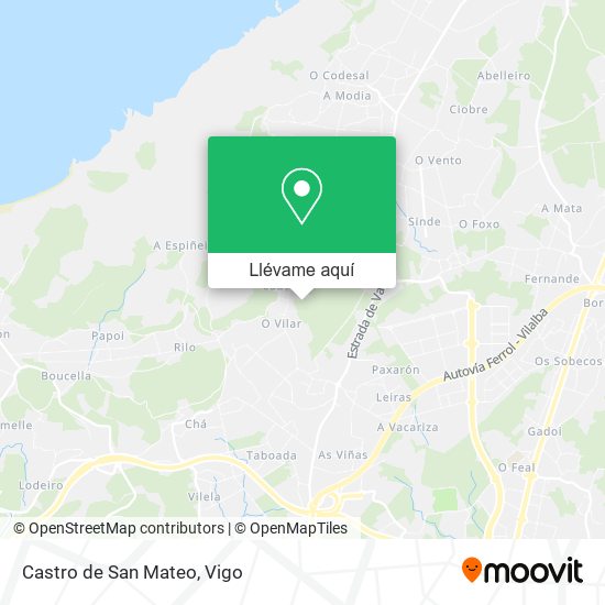 Mapa Castro de San Mateo