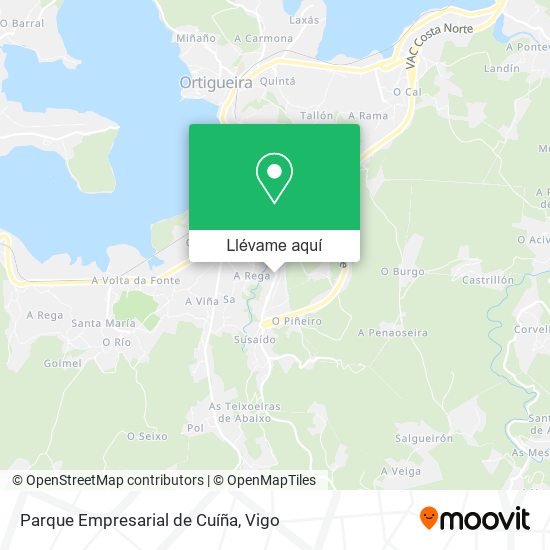 Mapa Parque Empresarial de Cuíña